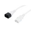 Кабель питания Cablexpert ПВС-АП 3*1,0 С13С14, 16A, белый 1,8 м Кабель питания Cablexpert ПВС-АП 3*1,0 С13С14, 16A, белый 1,8 м